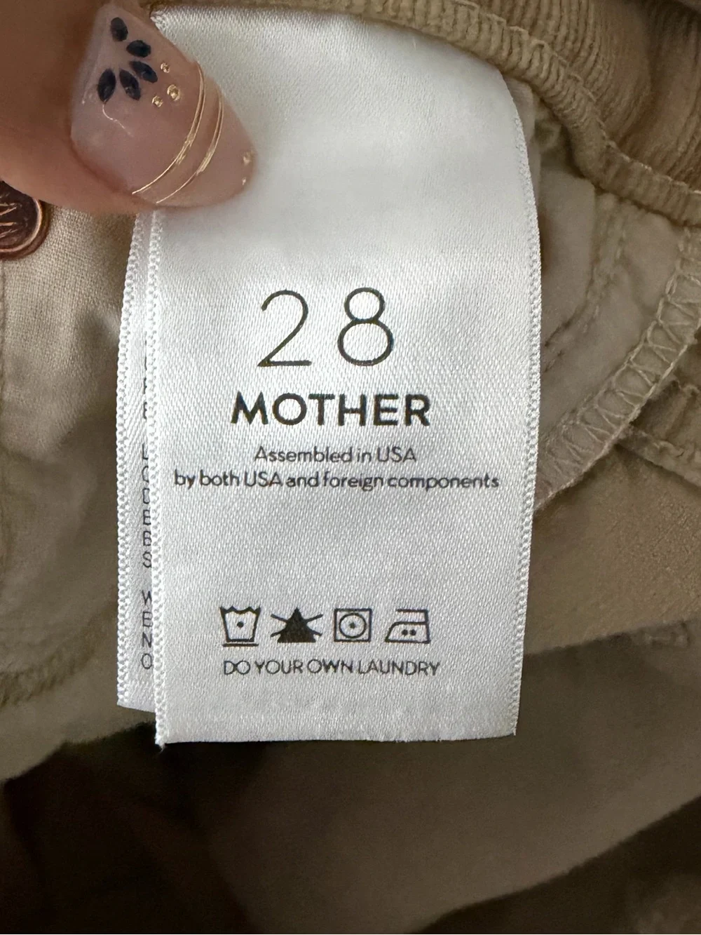 MOTHER Corduroy Outsider Crop Hopscotch Pants